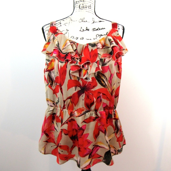 Ann Taylor Tops - { ANN TAYLOR SLEEVELESS BLOUSE }